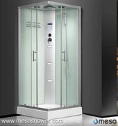 Стъклени душове за баня с 2 плъзгащи се врати