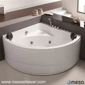 Очарователен сектор за баня с джакузи за двама души