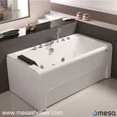 Правоъгълен ъгъл Луксозен акрилен фибростъкло Whirlpool масаж Голяма хидромасажна вана Евтини цени Баня вана за продажба