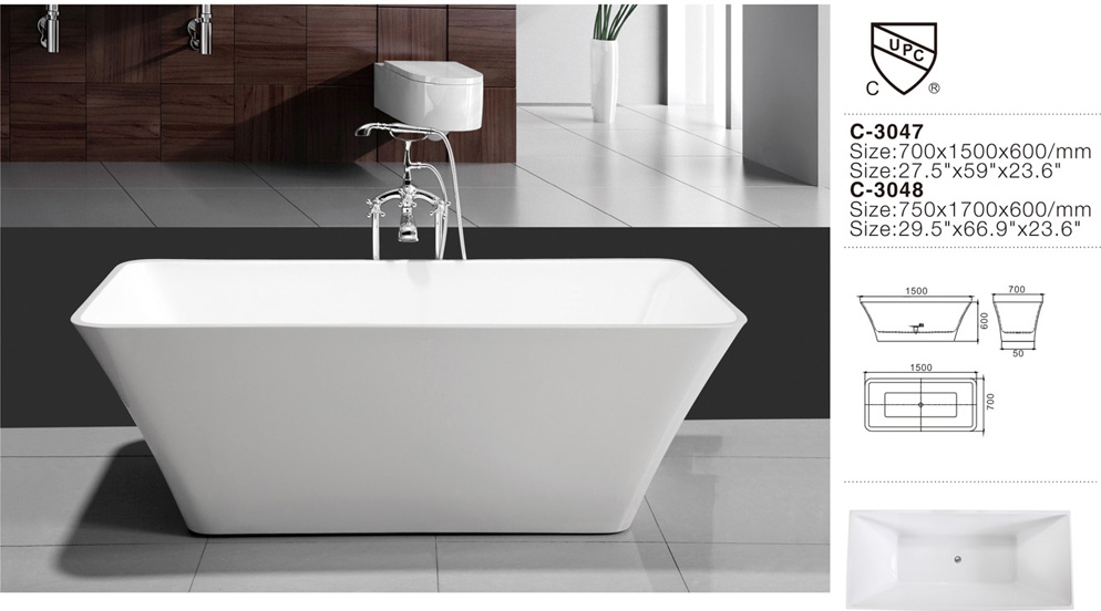 (1) MEC3047--Freestanding Acrylic Bathtub 59 White w Rectangle Overflowower.jpg