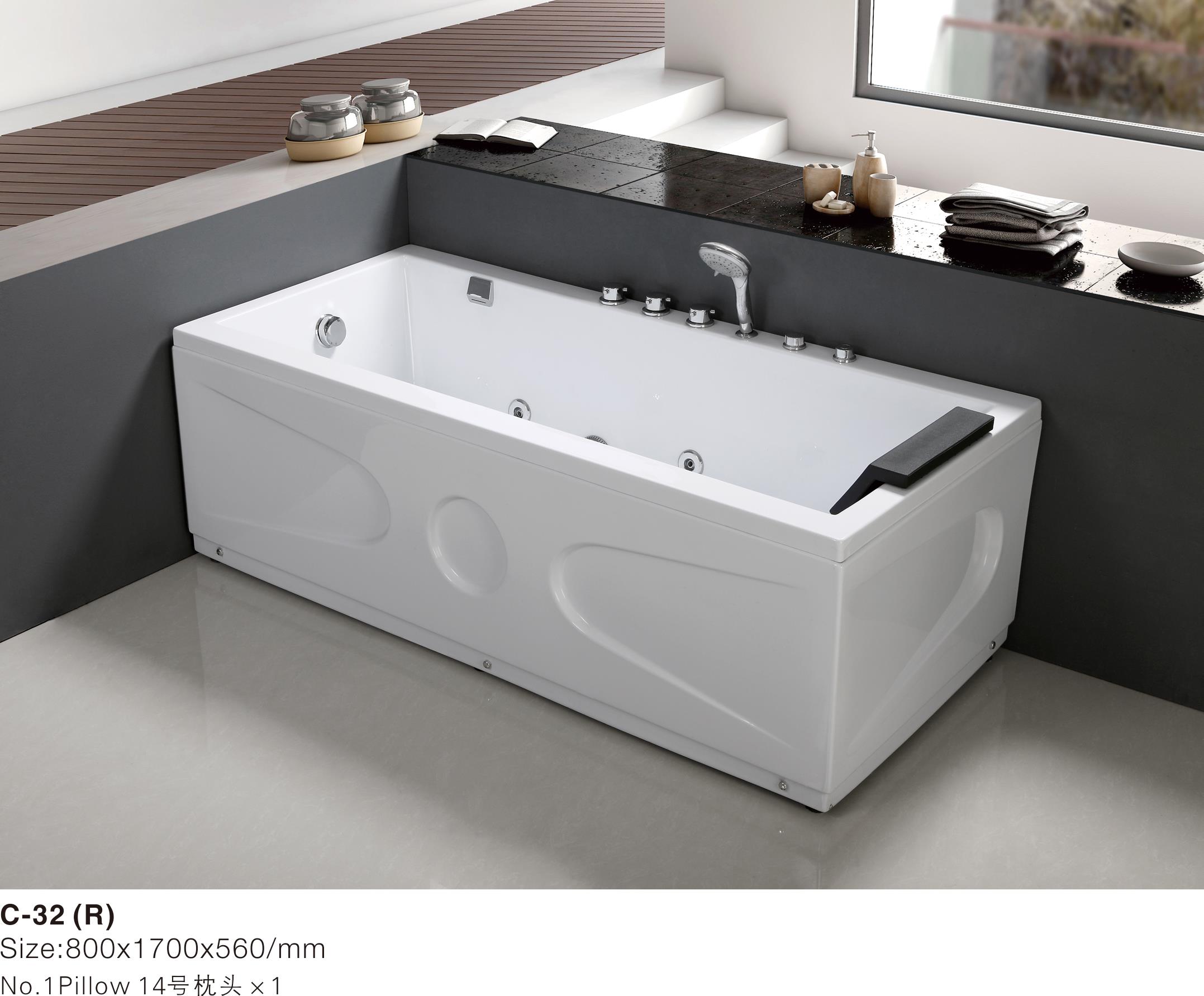 C-32 (R) -Перфектна пола правоъгълна хидромасаж, накисващ Hot Tub.jpg C-32 (R)-Perfect Skirt Rectangular Hydro Massage Soaking Hot Tub.jpg