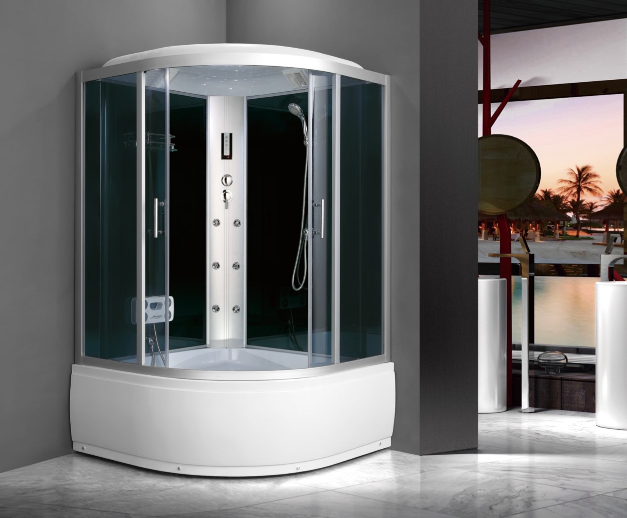 L-514-AS-Corner Shower Room with Bathtub Combination with Speaker_副本.jpg