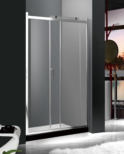 WA-08 Rectangular Corner Frameless Pivot Cheap Price Clear Glass Shower Enclosure_副本.jpg