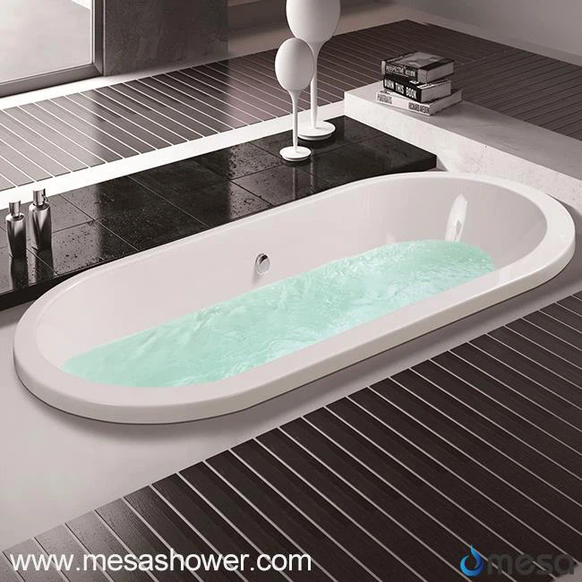 Централен дренаж 3 Размер Опционална акрилна овална форма Накисване Впръскване Вана