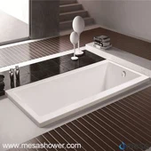 Прост дизайн Икономичен бял акрилен правоъгълник Потопете се в намокряне с гореща вана