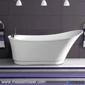 Акрилна свободностояща неправилна овална вана за нанасяне с ъгъл